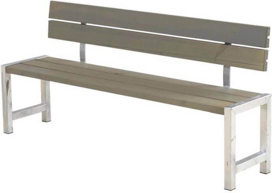 Plus Danmark Planken bank vuren geimpregneerd | Plankesaet grijsbruin 38 x 176 x 81 cm
