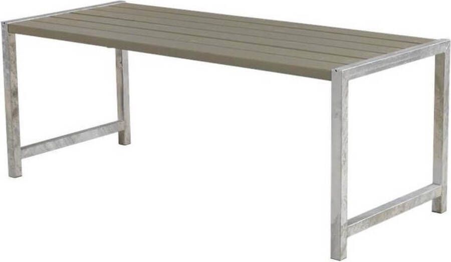 Plus Danmark Planken tafel vuren geimpregneerd | Plankesaet grijsbruin 77 x 186 x 72 cm
