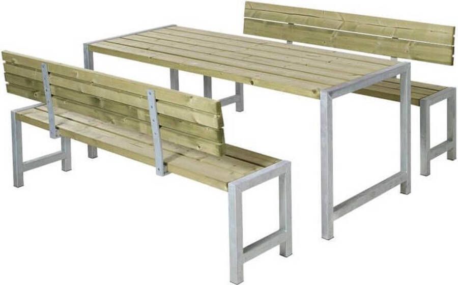 Plus Danmark Planken tuinset vuren geimpregneerd | Plankesaet rugleuningen 77 x 186 x 72 cm