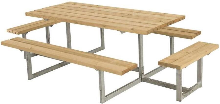 Plus Danmark Picknicktafel thermowood Basic 160 x 260 x 73 cm