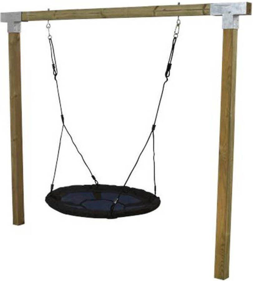 Plus Danmark Schommelframe vuren geimpregneerd Cubic met nestschommel