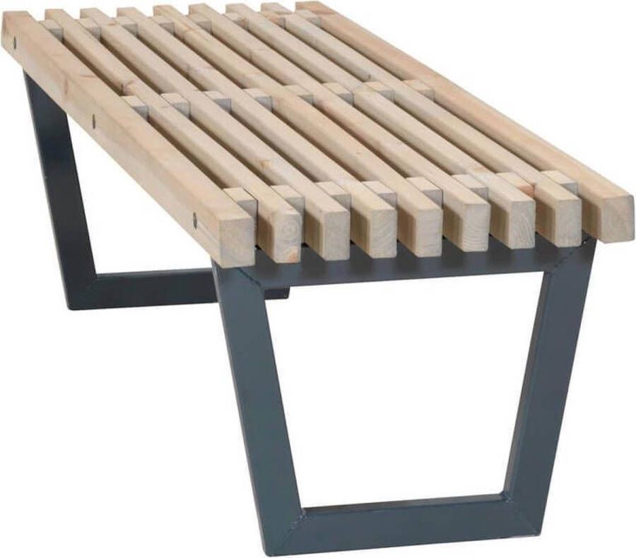 Plus Danmark Tuinbank tafel Siesta | Dennenhout grijs gebeitst | 138 cm breed
