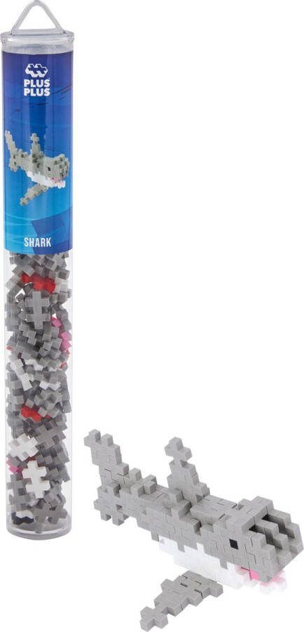 Plus-Plus Animal Tube Haai Constructiespeelgoed Set Met Bouwstenen 100 Delige Bouwset Bouwspeelgoed Vanaf 3 Jaar