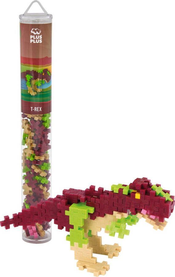 Plus-Plus Animal Tube T-Rex Constructiespeelgoed Set Met Bouwstenen 100 Delige Bouwset Bouwspeelgoed Vanaf 3 Jaar
