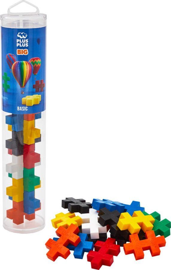 Plus-Plus BIG Basic Tube Constructiespeelgoed Set Met Bouwstenen 15 Delige Bouwset Bouwspeelgoed Vanaf 3 Jaar