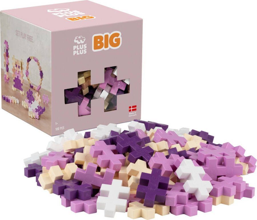 Plus-Plus BIG Bloom Colormix Constructiespeelgoed Set Met Bouwstenen 100 Delige Bouwset Bouwspeelgoed Vanaf 3 Jaar