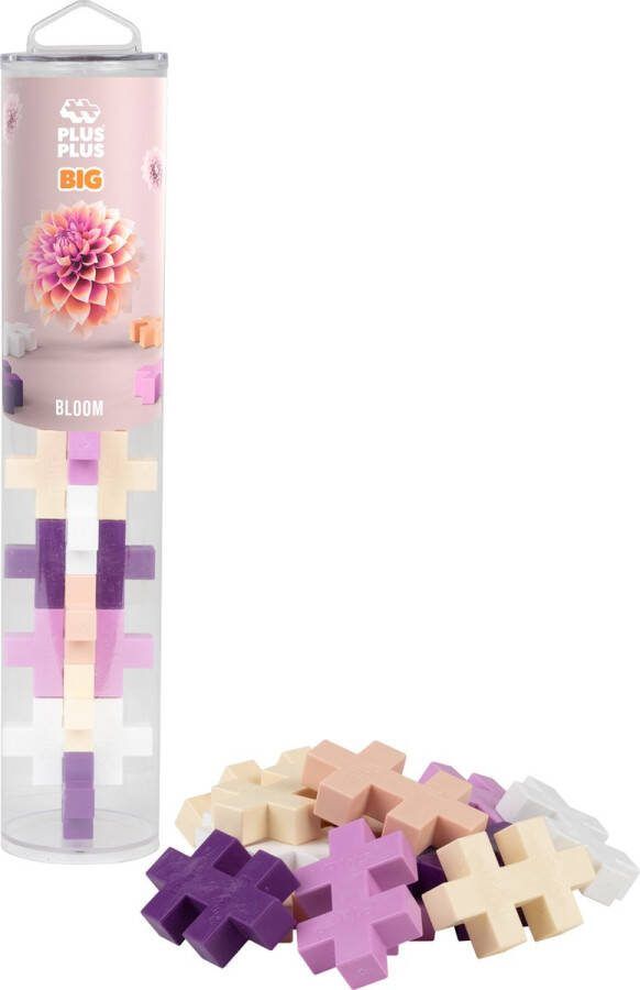 Plus-Plus BIG Bloom Tube Constructiespeelgoed Set Met Bouwstenen 15 Delige Bouwset Bouwspeelgoed Vanaf 3 Jaar