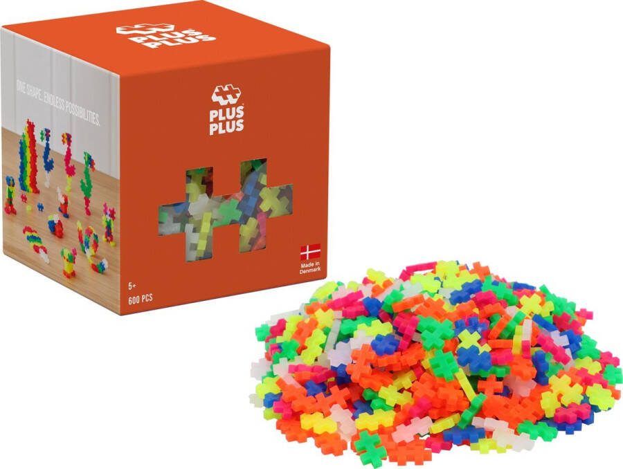 Plus-Plus BIG Pastel Mix Constructiespeelgoed Set Met Bouwstenen 600 Delige Bouwset Bouwspeelgoed Vanaf 3 Jaar