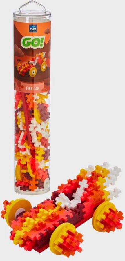 Plus-Plus Color Cars Fire Tube Constructiespeelgoed Set Met Bouwstenen 200 Delige Bouwset Bouwspeelgoed Vanaf 3 Jaar