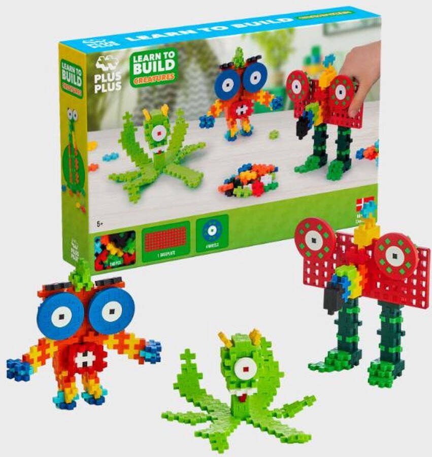 Plus-Plus Learn To Build Coole Wezens Constructiespeelgoed Set Met Bouwstenen 240 Delige Bouwset Bouwspeelgoed Vanaf 5 Jaar
