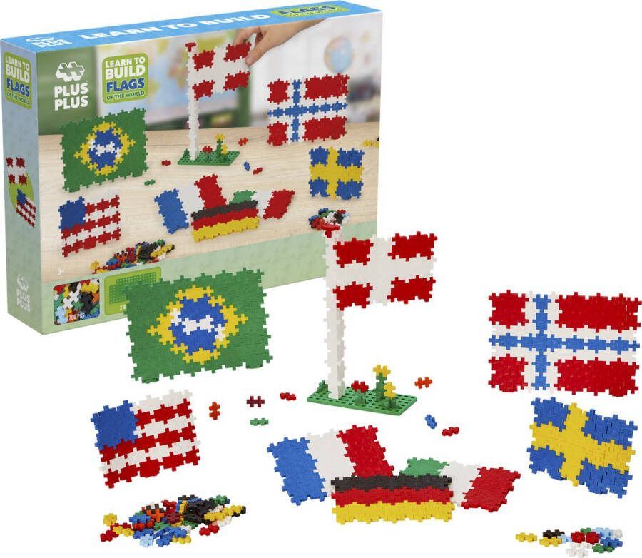 Plus-Plus Learn To Build Flags Of The World Constructiespeelgoed Set Met Bouwstenen 700 Delige Bouwset Bouwspeelgoed Vanaf 5 Jaar