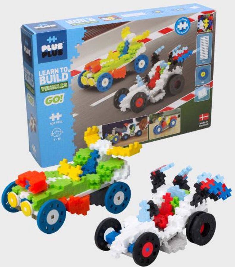 Plus-Plus Learn To Build Voertuigen Constructiespeelgoed Set Met Bouwstenen 500 Delige Bouwset Bouwspeelgoed Vanaf 5 Jaar