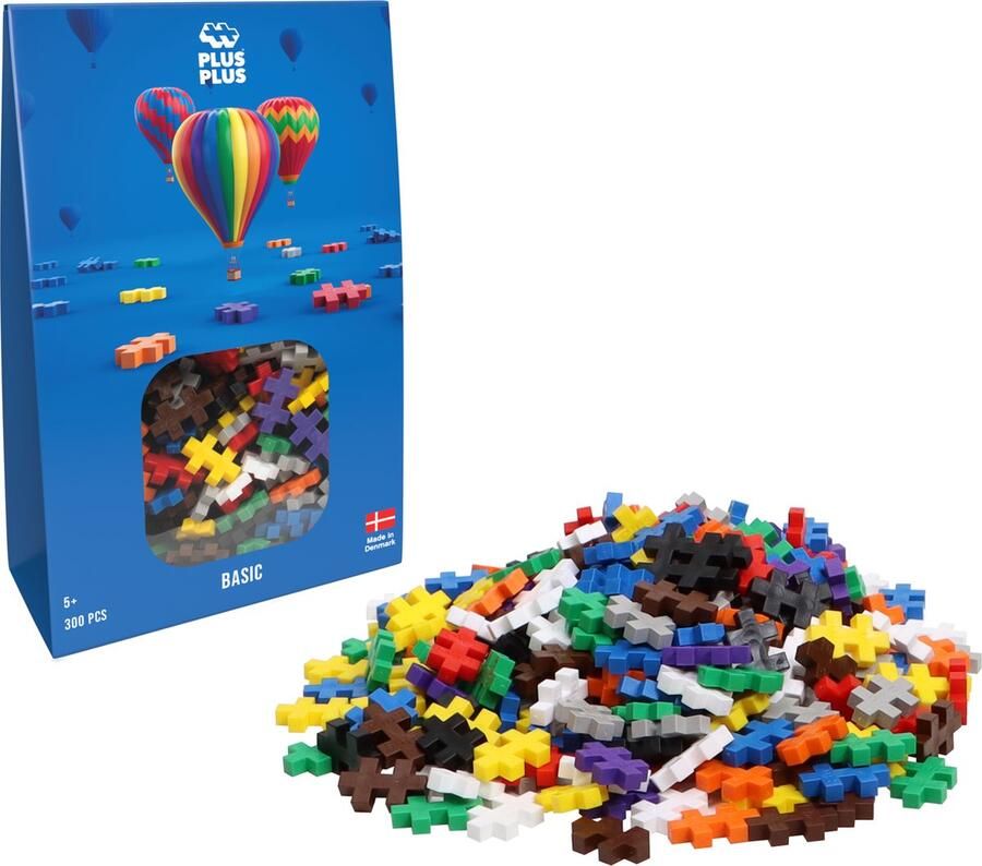 Plus-Plus Basic Constructiespeelgoed Set Met Bouwstenen 300 Delige Bouwset Bouwspeelgoed Vanaf 5 Jaar