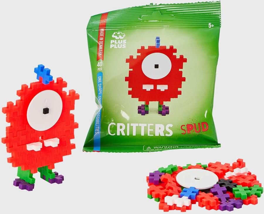 Plus-Plus Critters SPUD Constructiespeelgoed Set Met Bouwstenen 40 Delige Bouwset Bouwspeelgoed Vanaf 5 Jaar