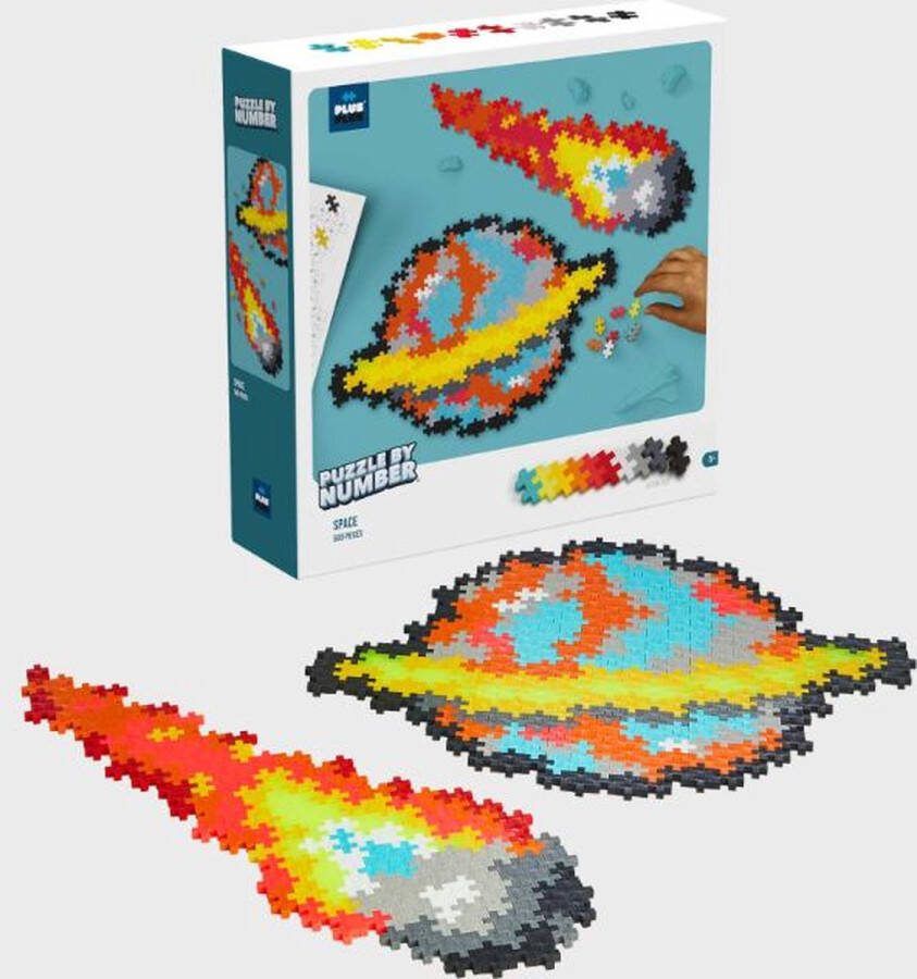Plus-Plus Puzzle By Number Ruimte Constructiespeelgoed Set Met Bouwstenen 500 Delige Bouwset Bouwspeelgoed Vanaf 5 Jaar