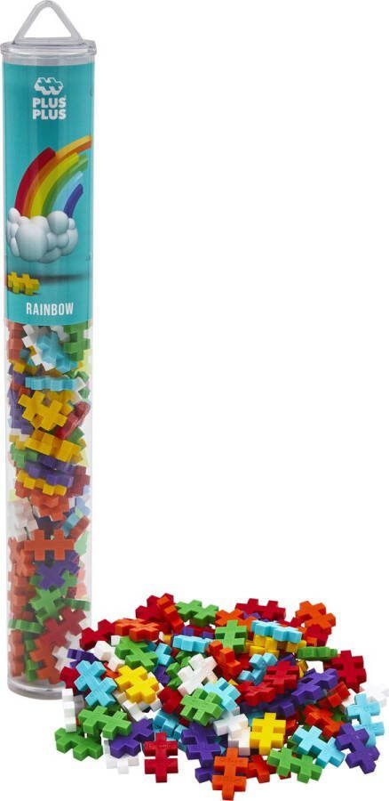 Plus-Plus Rainbow Tube Constructiespeelgoed Set Met Bouwstenen 100 Delige Bouwset Bouwspeelgoed Vanaf 3 Jaar