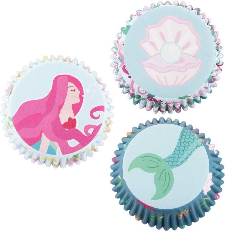 PME Cupcakevormpjes Mermaid pk 60