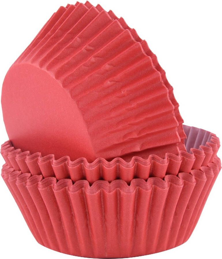 PME Cupcakevormpjes Rood pk 60