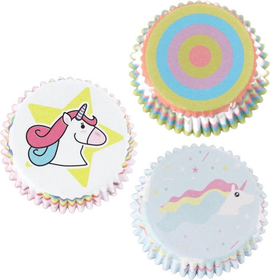 PME Cupcake Vormpjes Papier Eenhoorn pk 60 Baking Cups