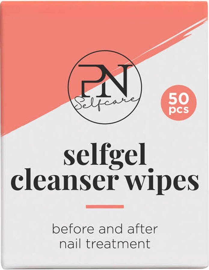 PN SelfCare Nail Wipes Nageldoekjes Gellak Ontvetter Gel Nagellak Reiniger Kleeflaag verwijderen 50 stuks