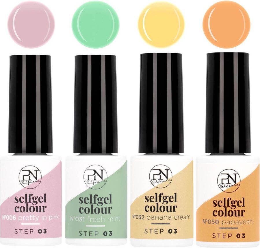 PN SelfCare Pastel Dream Gellak Hema vrij Gel Nagellak Gellak Starterspakket 4x6ml