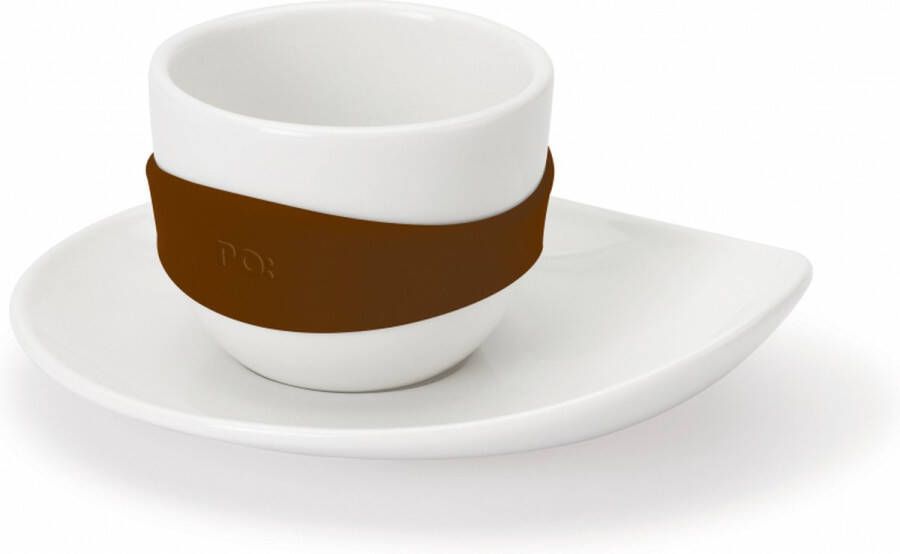 PO: Selected PO: Leaf Espresso Cup Set 4 pcs brown