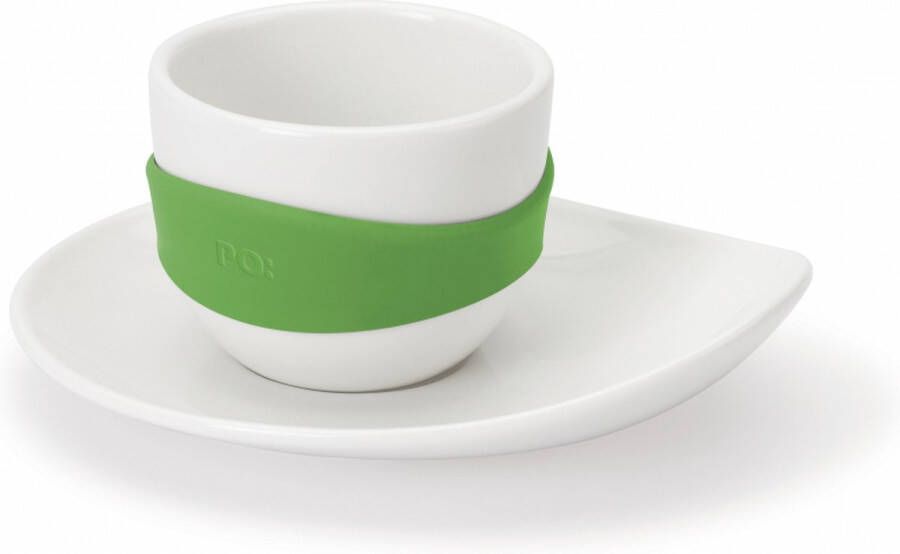 PO: Selected PO: Leaf Espresso Cup Set 4 pcs olive