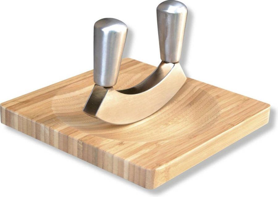 Point-Virgule Hakmes Bamboe Hakset Mes en Hakblok