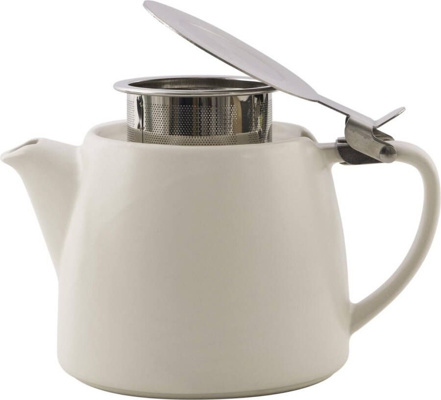 Point-Virgule Theepot met thee infuser Mat Gebroken wit 500ml