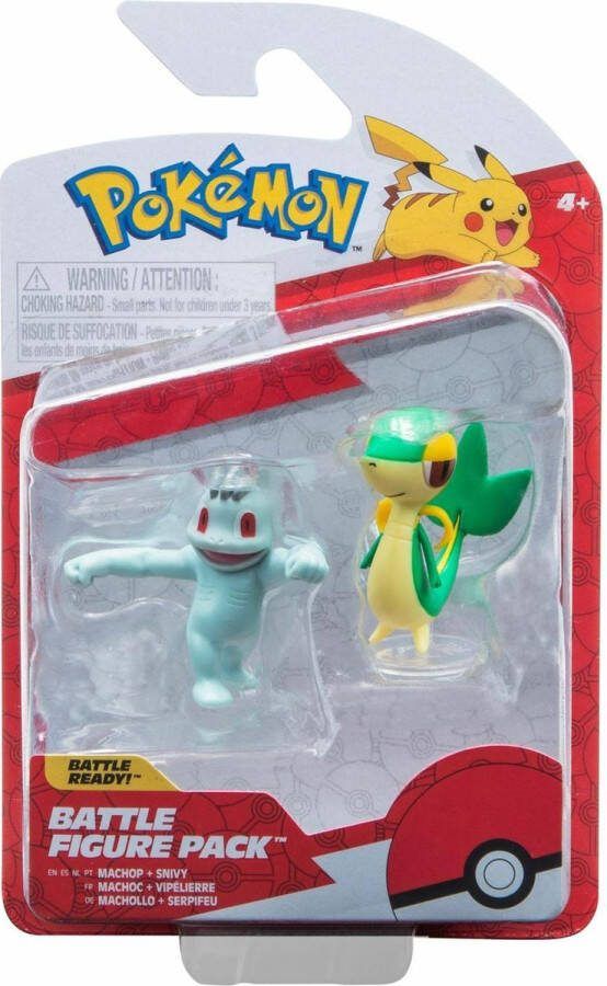 Pokémon Battle Figure Pack Machop & Snivy
