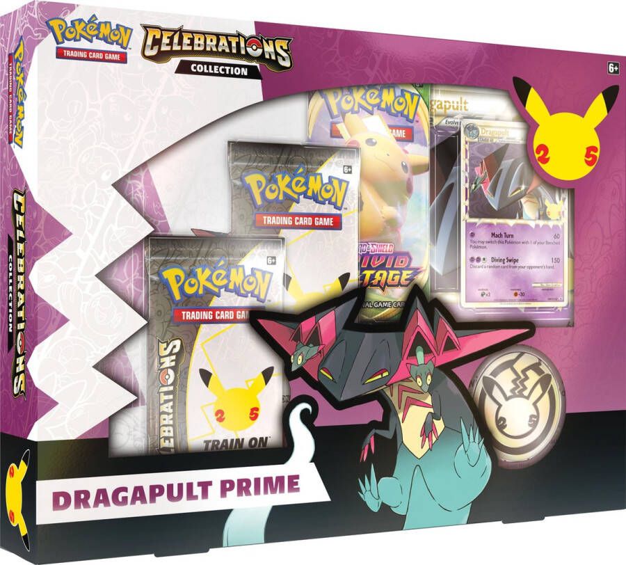 Pokémon Trading Card Game Celebrations collector box dragapult prime