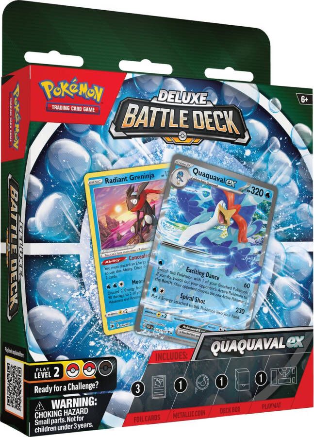 Pokémon Deluxe Battle Deck Quaquaval- Kaarten