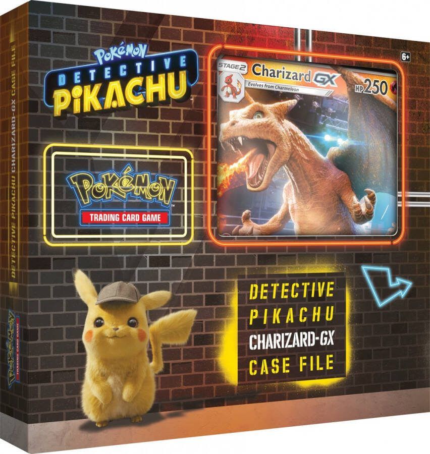 Pokémon Detective Pikachu GX Box Charizard kaarten