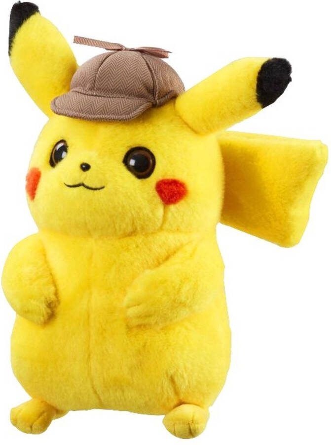 Pokémon Detective Pikachu Detective Pokémon Pluche Knuffel 25 cm {Pokemon Plush Toy Speelgoed knuffeldier knuffelpop voor kinderen jongens meisjes Pikachu Charizard Bulbasaur Charmander Squirtle Bekend van de film}