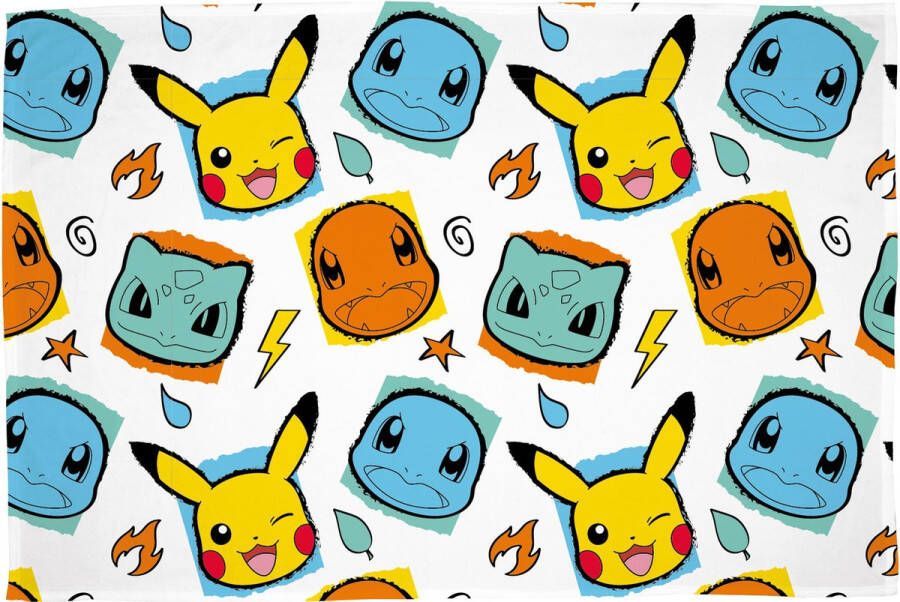 Pokémon Fleece Deken Starters 100 x 150 cm Polyester