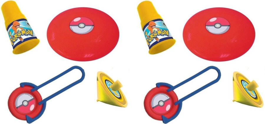 Pokémon Grabbelton pinata cadeautjes Pokemon 48x stuks Pokemon thema kinderfeestje kinderpartijtje Uitdeel speelgoed