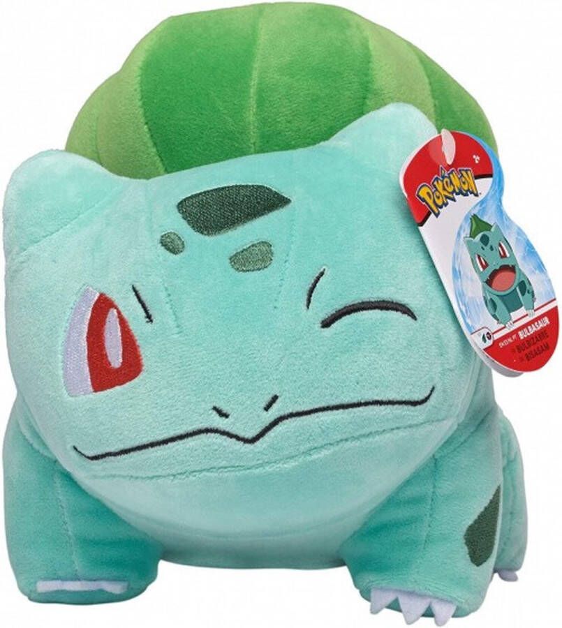 Pokémon Knuffel Bulbasaur Junior 20 Cm Pluche Blauw groen