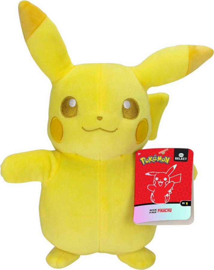 Pokémon Knuffel Pikachu Junior 20 Cm Pluche Geel