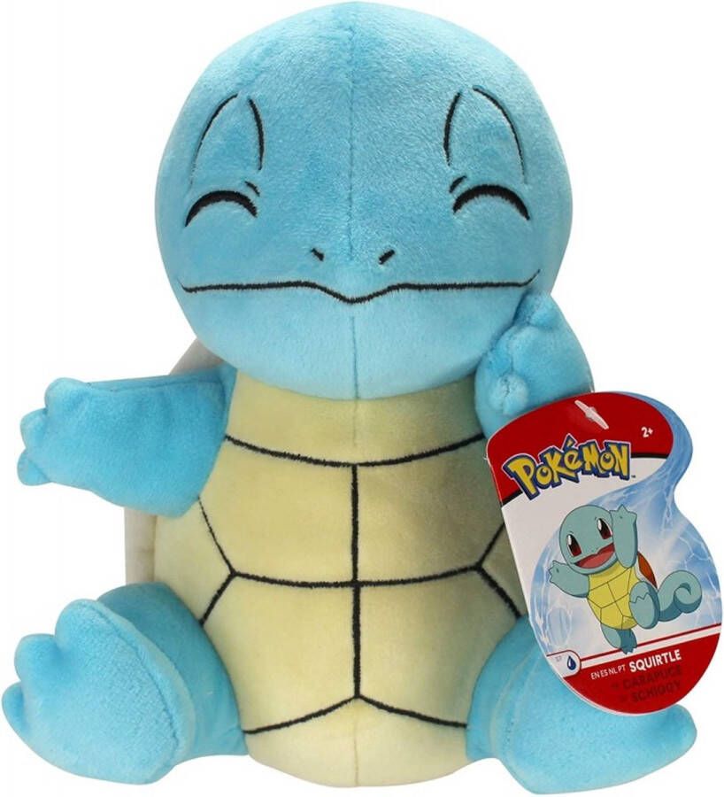 Pokémon knuffel Squirtle junior 20 cm pluche blauw