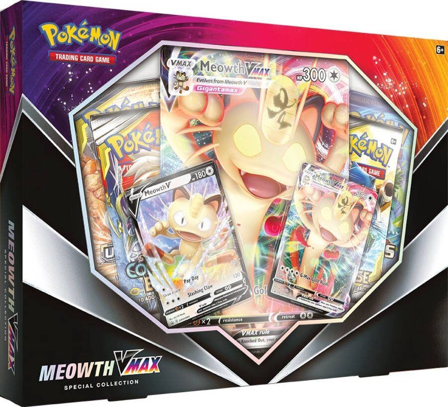 Pokémon Meowth VMAX Special Collection Kaarten