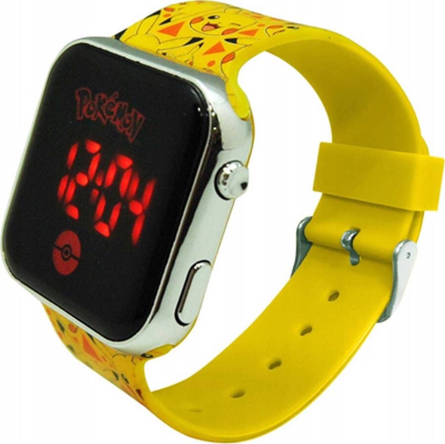 Accutime Nintendo Pokémon LED horloge Officiële Licentie Pikachu geel