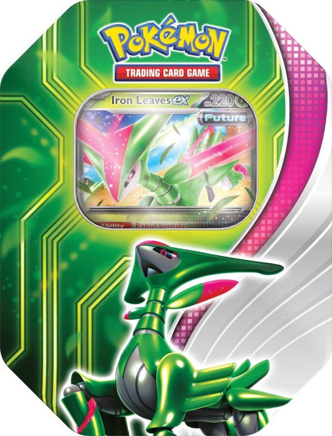 Pokémon Paradox Clash ex Tin Iron Leaves Trading Cards Kaarten