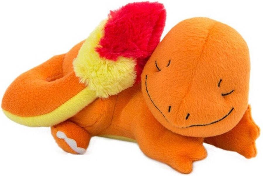 Pokémon knuffel slapende Charmander junior 16 cm oranje