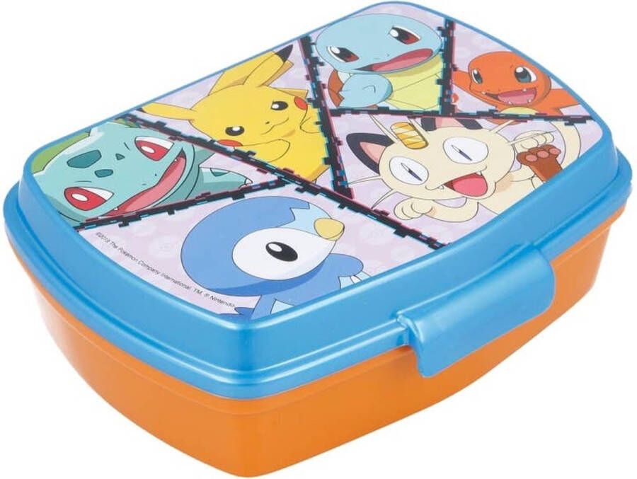 Pokémon Pokemon Broodtrommel 17x14 cm Lunchtrommel Sandwich Box