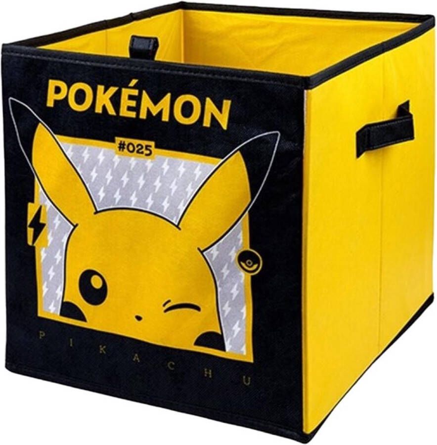 Pokémon Pokemon Opbergdoos box Pikachu Zwart Geel 33 x 33 x 37 CM