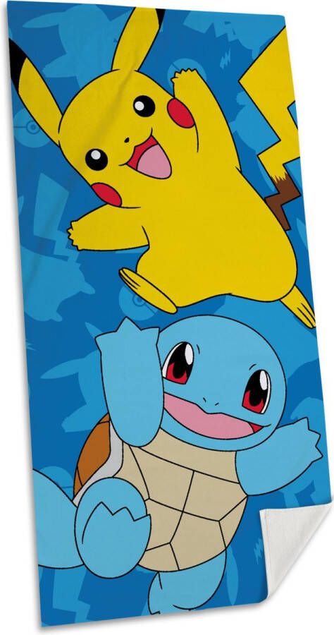 Pokémon Pokemon Pikachu Squirtel Katoenen Badhanddoek 70 x 140 CM Handdoek Zwemmen Strandlaken Zomer