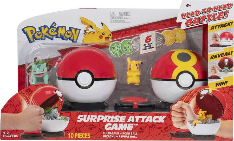 Pokémon Surprise Attack Actiespel Pikachu en Bulbasaur Editie