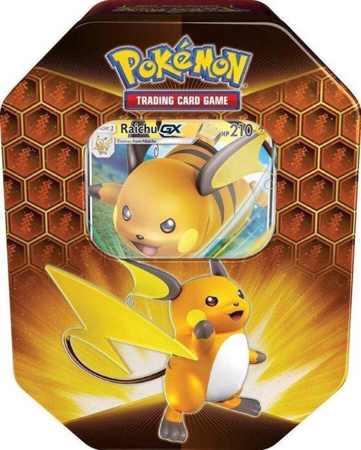 Pokémon Pokemon TCG Hidden Fates Tin Box Raichu GX