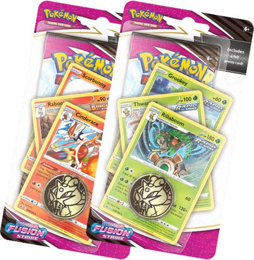 Trading Card Game Pokemon TCG Sword & Shield Fusion Strike Premium Checklane Blister