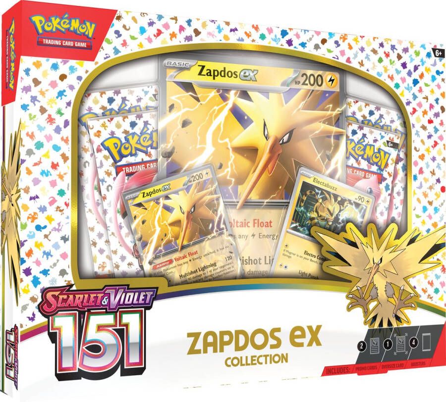 Pokémon Scarlet & Violet 151 Zapdos ex Box Kaarten